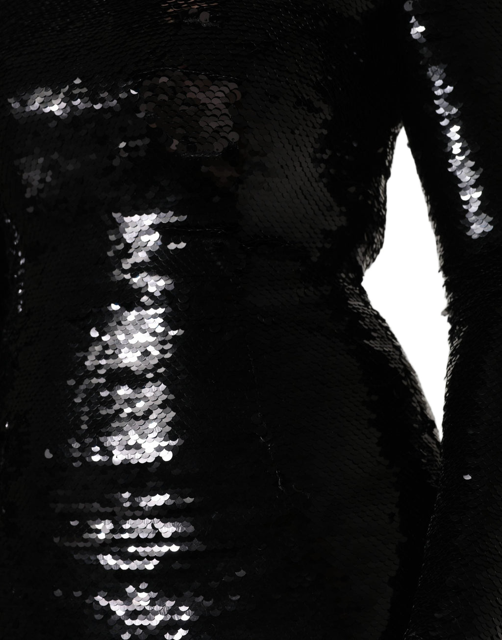 Dolce & Gabbana Black Bodycon Mermaid Sequinned Gown Dress