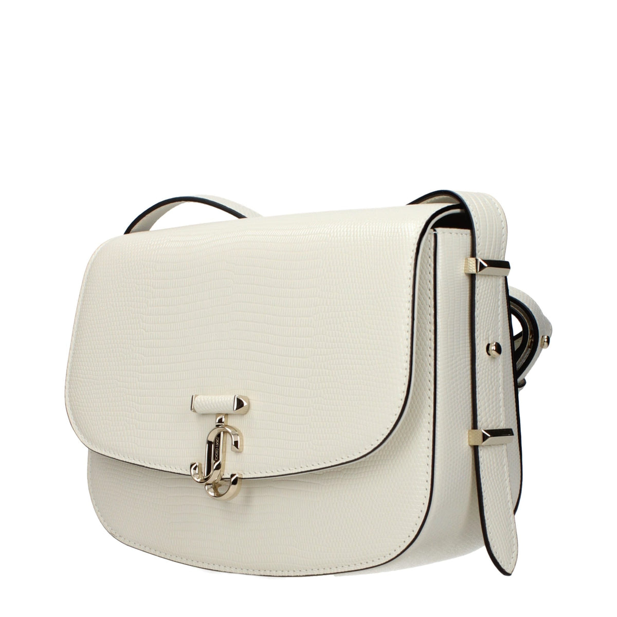 Jimmy Choo White Leather Crossbody Bag