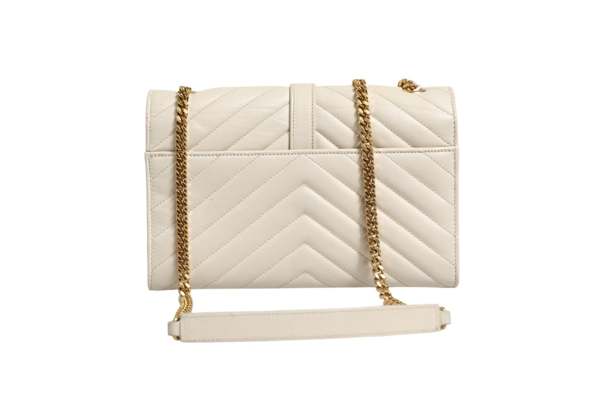 Saint Laurent Envelope Triquilt Medium YSL Shoulder Bag