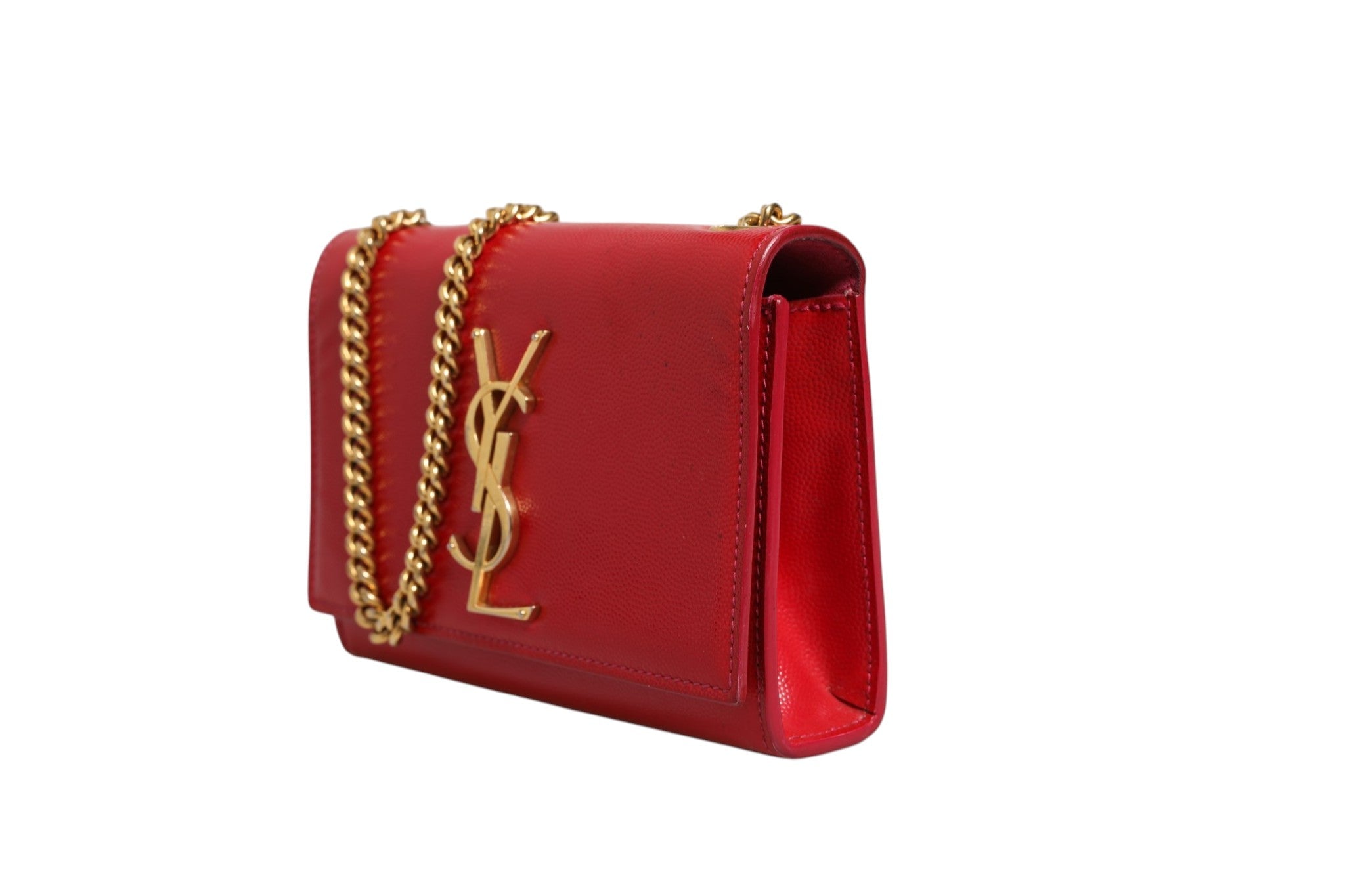 Saint Laurent Kate Red Leather Crossbody Bag