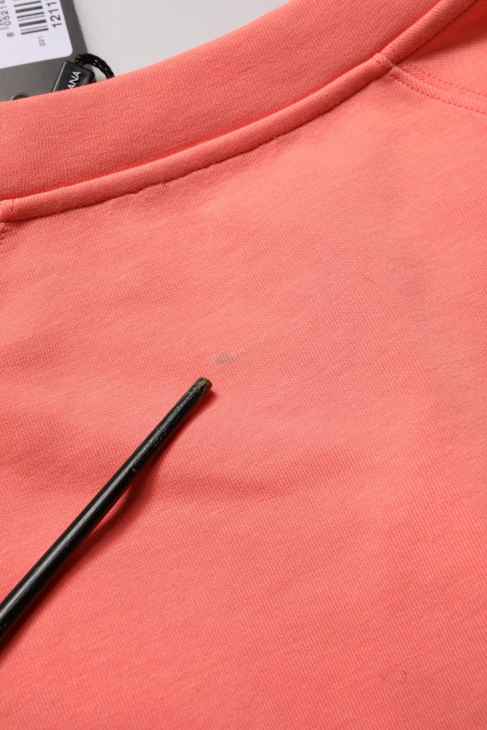 Dolce & Gabbana Pink Graphic Crew Neck Cropped Sweatshirt Sweater
