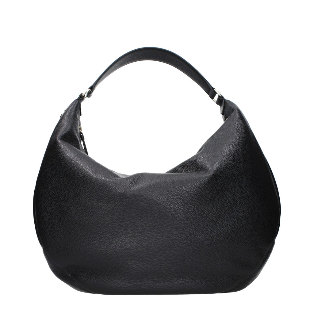 Jimmy Choo Black Leather Shoulder Bag