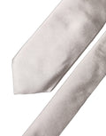 Dolce & Gabbana Light Gray Silk Satin Wide Adjustable Men Necktie Tie