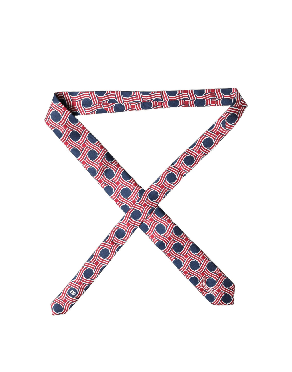 Dolce & Gabbana Multicolor Patterned Silk Adjustable Men Tied Necktie Tie