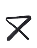 Dolce & Gabbana Dark Blue Solid 100% Silk Adjustable Men Tied Necktie Tie