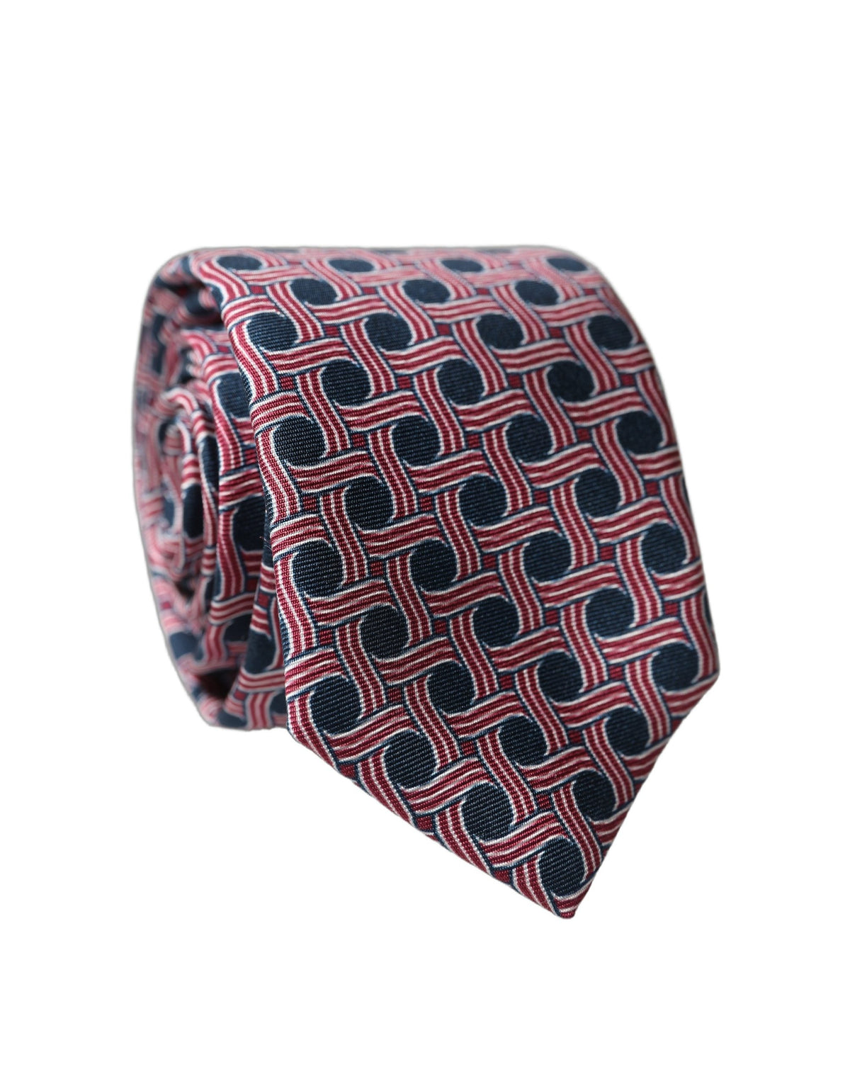 Dolce & Gabbana Multicolor Patterned Silk Adjustable Men Tied Necktie Tie