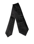 Dolce & Gabbana Black Satin Silk Blend Adjustable Women Tied Necktie Tie