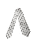 Dolce & Gabbana White Patterned Silk Adjustable Women Tied Necktie Tie