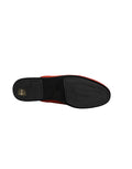 Dolce & Gabbana Red Suede DG King Men House Slipper Shoes
