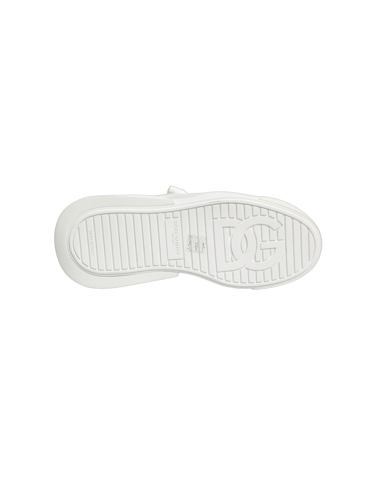 Dolce & Gabbana White Calfskin Leather Low Top Sneakers Shoes