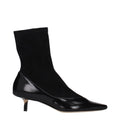 Jacquemus Black Leather Ankle Boots