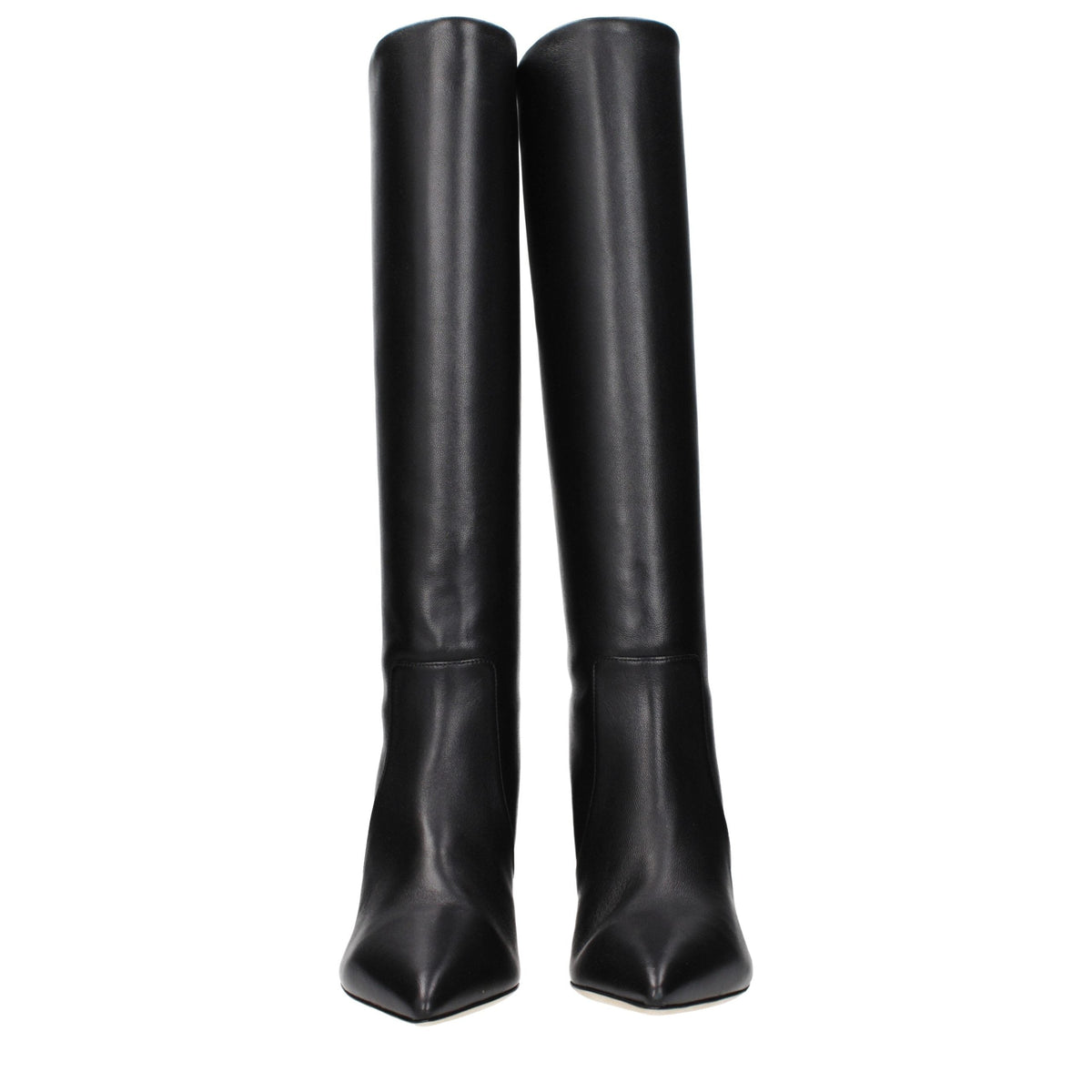 Paris Texas Black Leather Ankle Boots