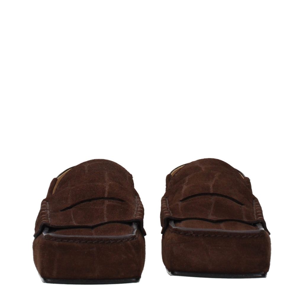 Jacquemus Brown Leather Slip-On Loafers
