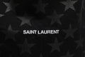 Saint Laurent Rive Droite Black Tote Bag With Star Print Tote bag
