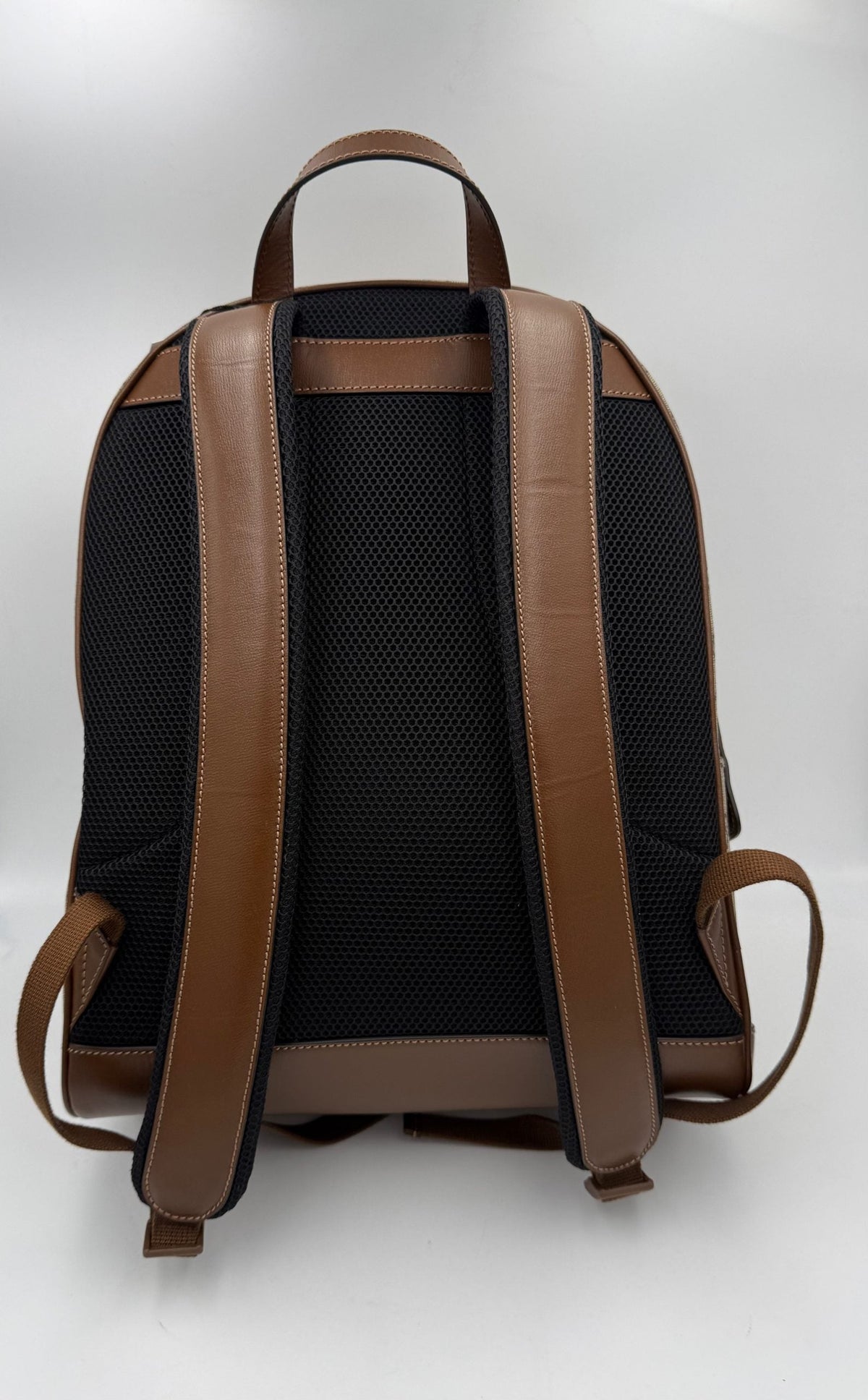 GUCCI GG Supreme and Leather Backpack