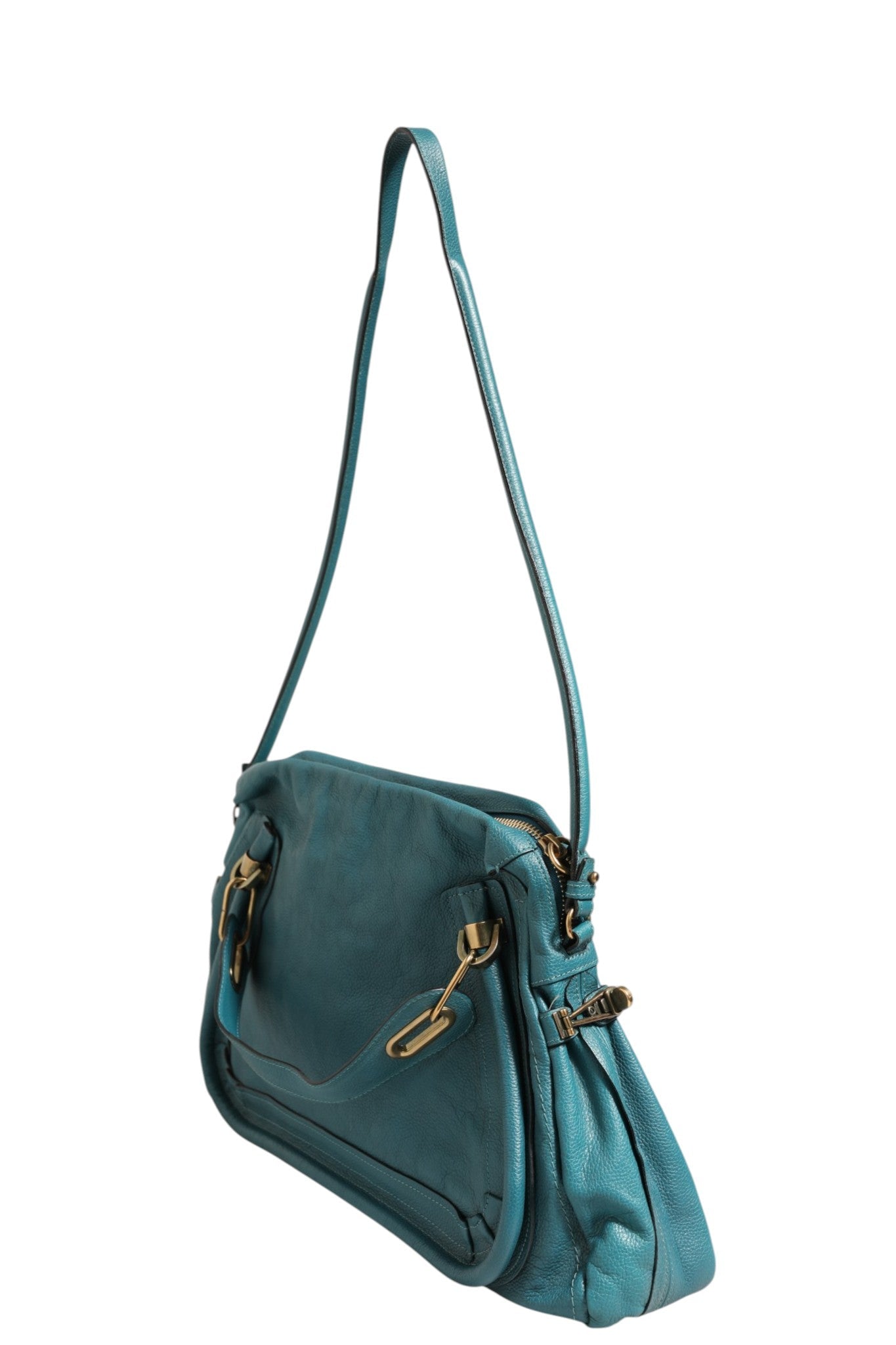 Chloé Paraty Bag in Aquamarine Leather