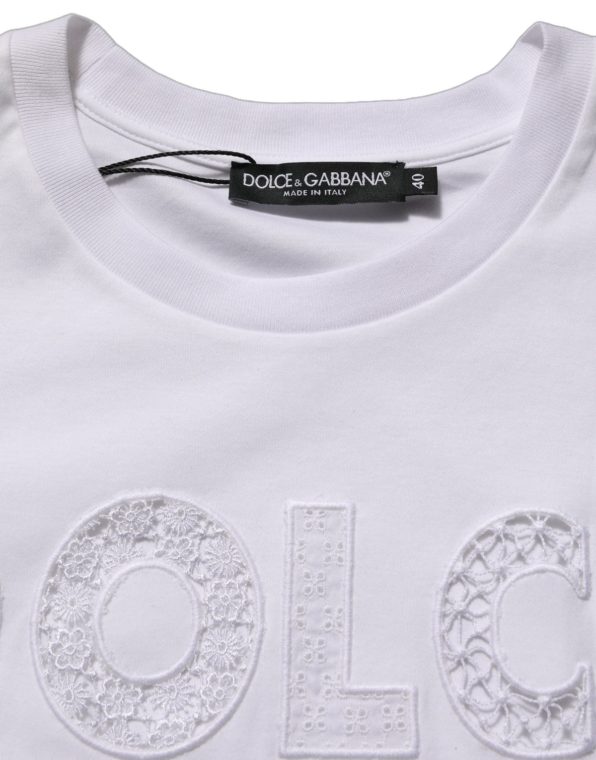 Dolce & Gabbana White Logo Round Neck Sleeveless T-shirt