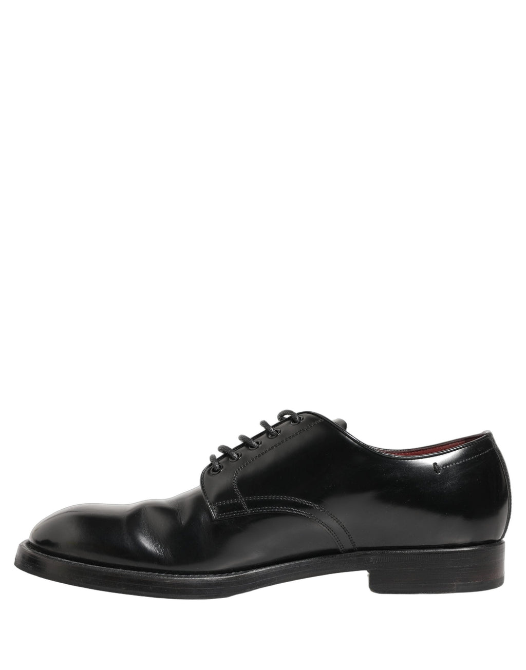 Dolce & Gabbana Black Leather Lace Up Derby Dress Formal Shoes