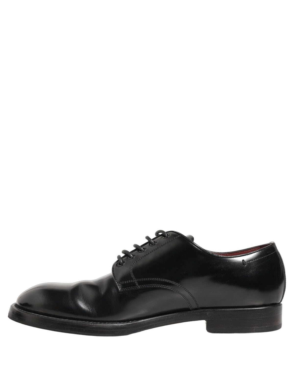 Dolce & Gabbana Black Leather Lace Up Derby Dress Formal Shoes