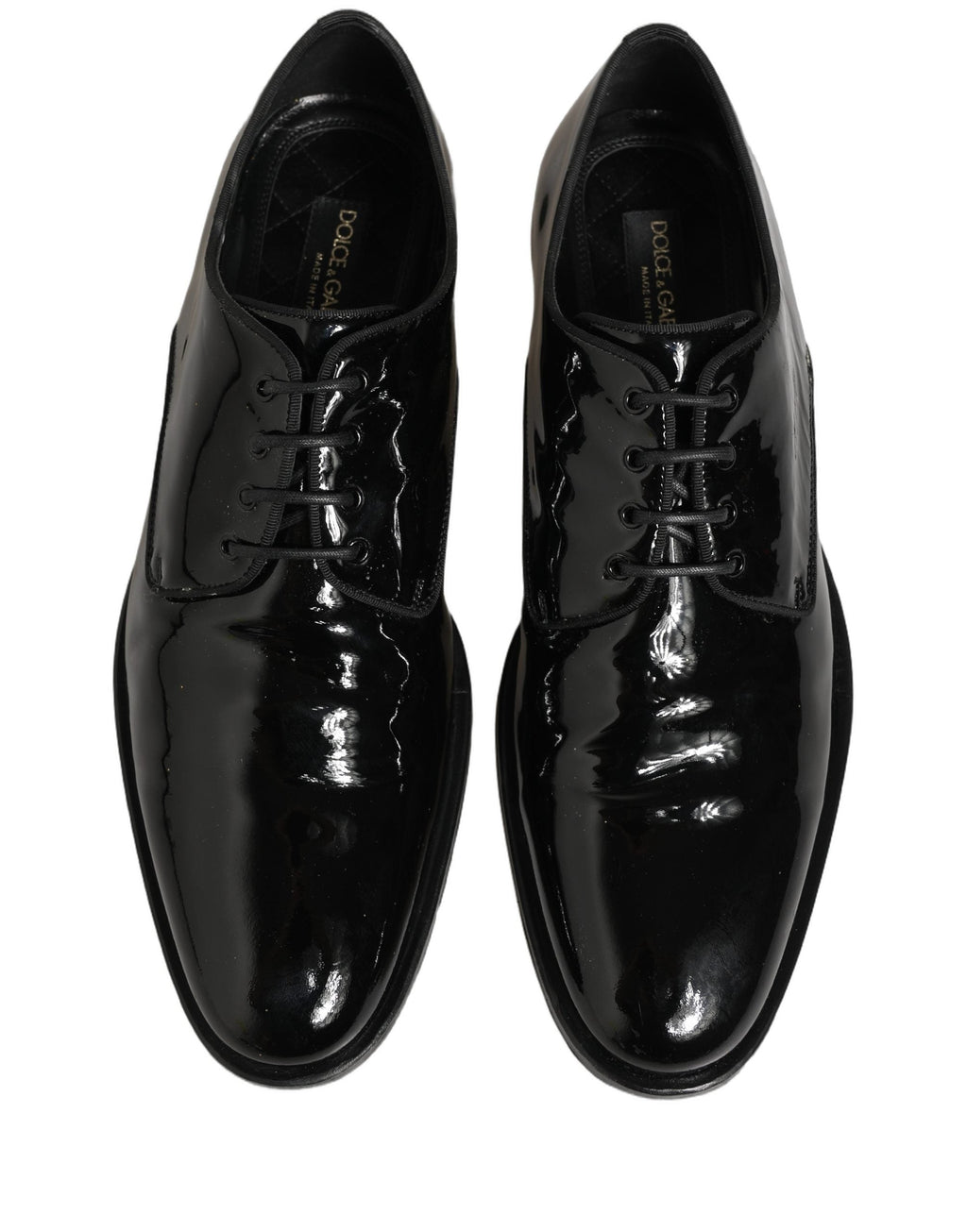 Dolce & Gabbana Black Leather Lace Up Derby Dress Formal Shoes