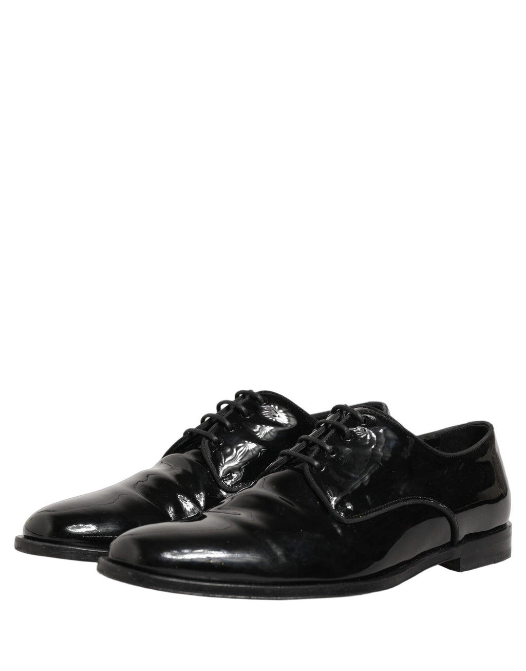 Dolce & Gabbana Black Leather Lace Up Derby Dress Formal Shoes