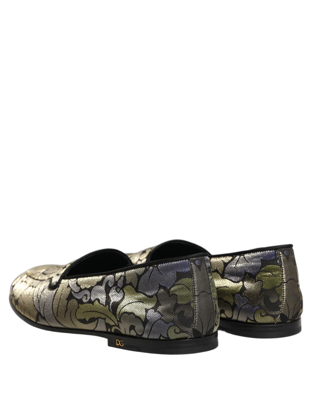 Dolce & Gabbana Multicolor Floral Jacquard Men Loafers Shoes