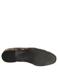 Dolce & Gabbana Gold Striped Sequin Embellished Loafer Shoes