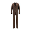 Tagliatore Brown Wool Oves Aries Two-Piece Suit