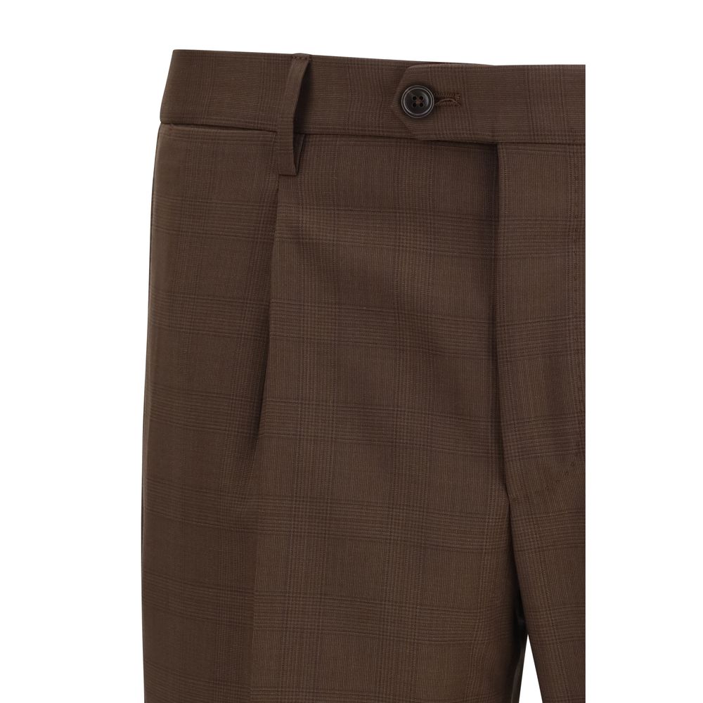 Tagliatore Brown Wool Oves Aries Two-Piece Suit