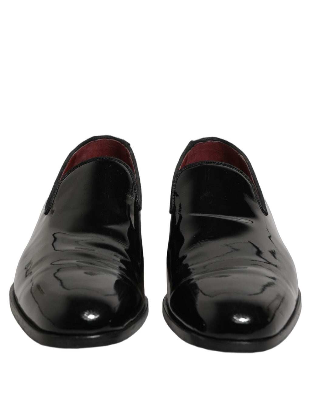 Dolce & Gabbana Black Patent Leather Men Dress Loafers Shoes