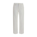 Umit Benan White Cotton Slim Fit Jeans