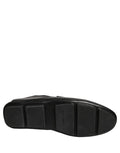 Dolce & Gabbana Black Deerskin Leather Driver Loafers Shoes