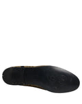 Dolce & Gabbana Gold Jacquard Leather Slip On Loafers Shoes