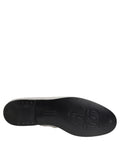 Dolce & Gabbana Silver Leather DG Logo Slip On Loafers Shoes