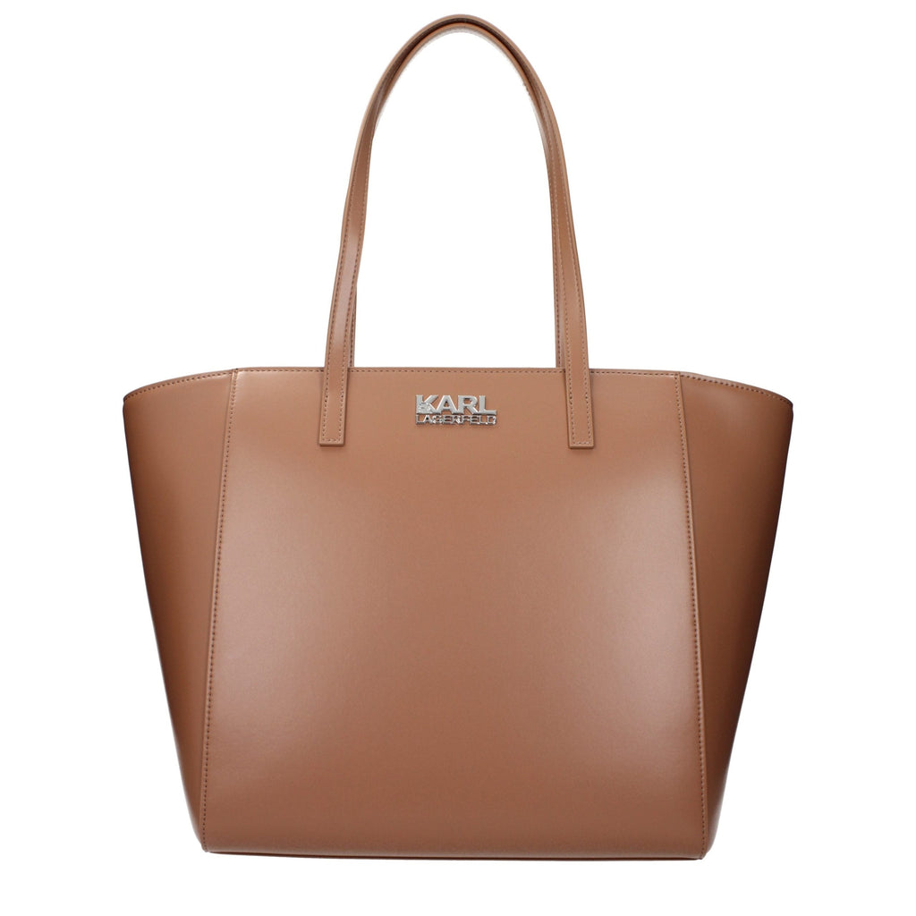 Karl Lagerfeld Brown Polyethylene Shoulder Bag