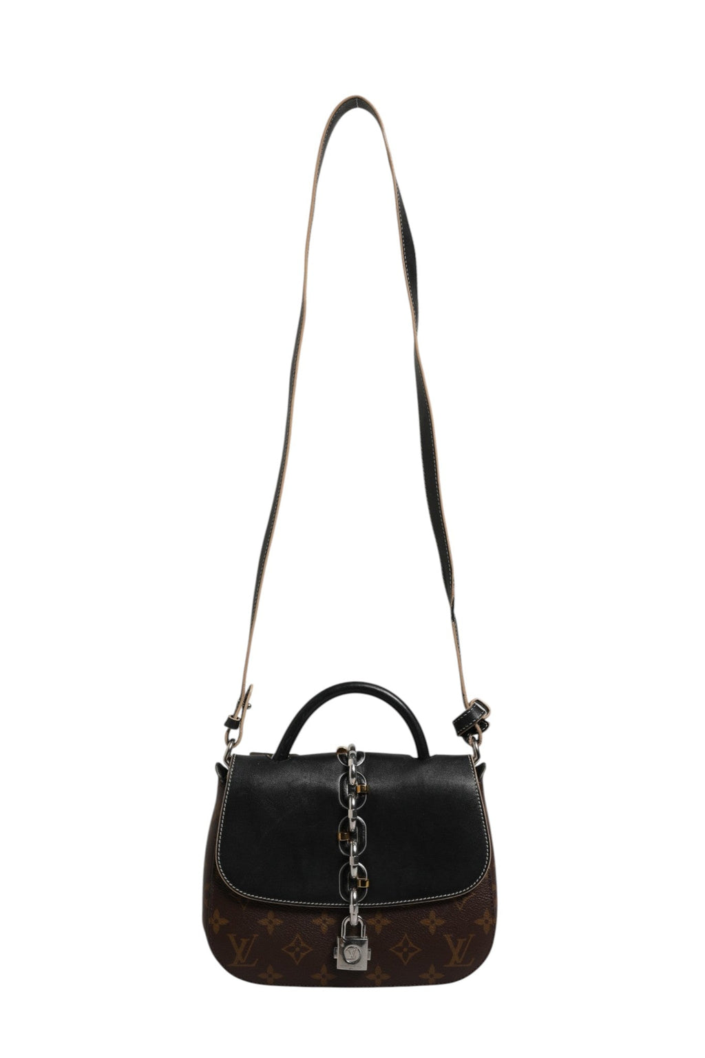 Louis Vuitton Calfskin Monogram Chain It Bag PM Black