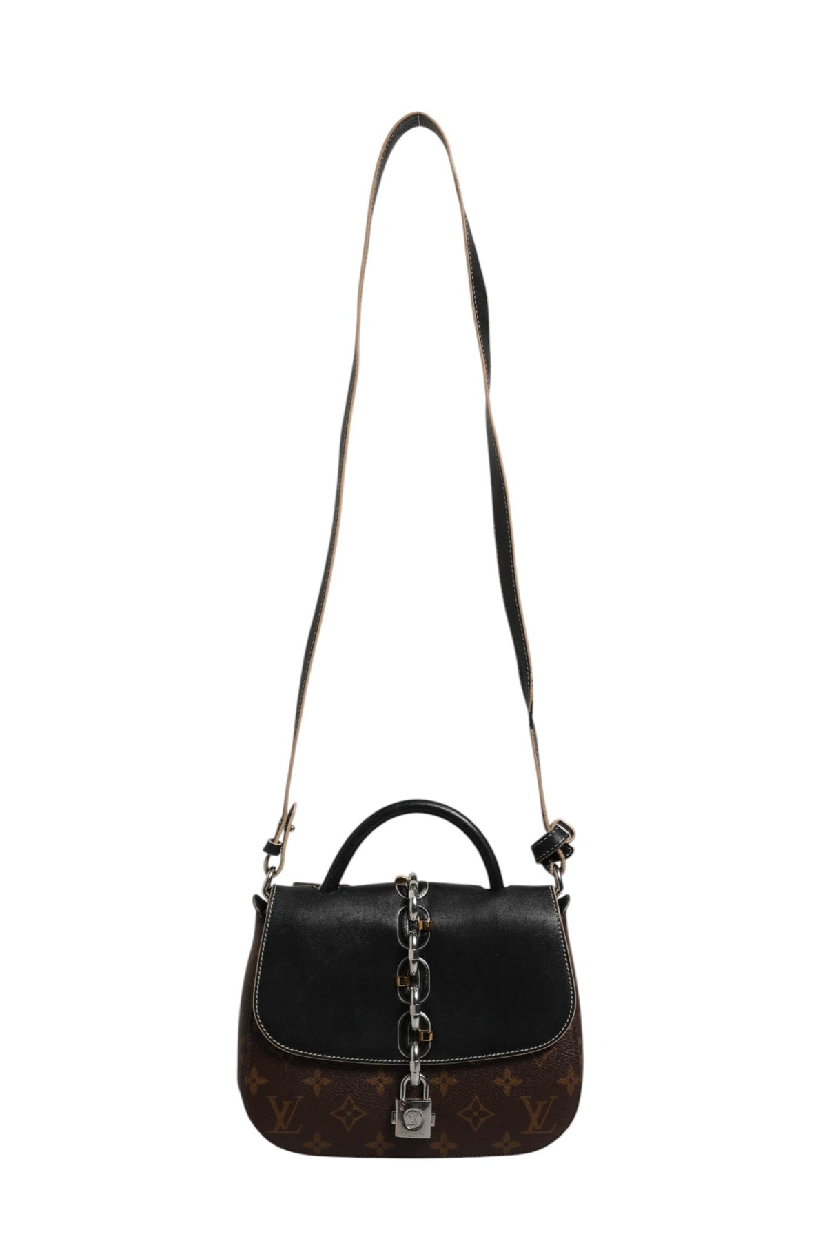 Louis Vuitton Calfskin Monogram Chain It Bag PM Black