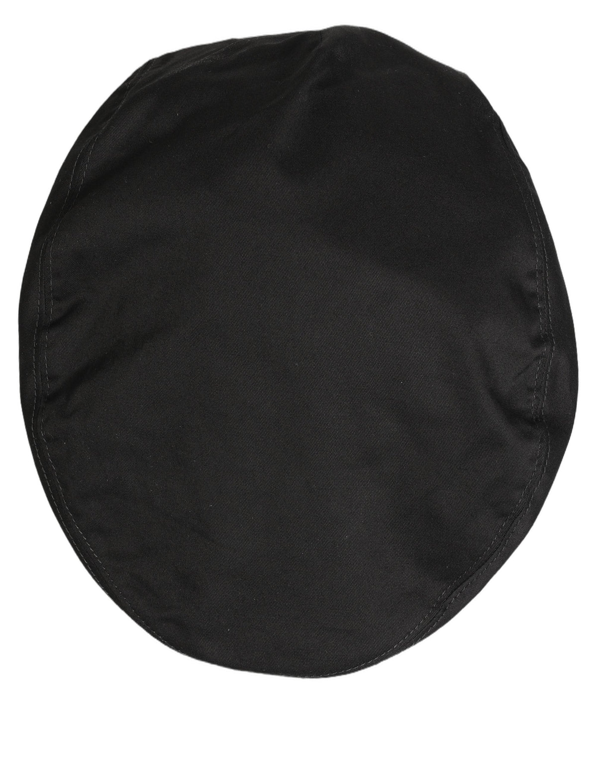 Dolce & Gabbana Men Black Cotton Stretch Newsboy Cloth Capello Hat