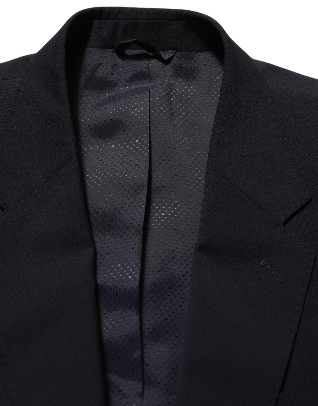 Dolce & Gabbana Dark Blue Wool Single Breasted Men Blazer Jacket