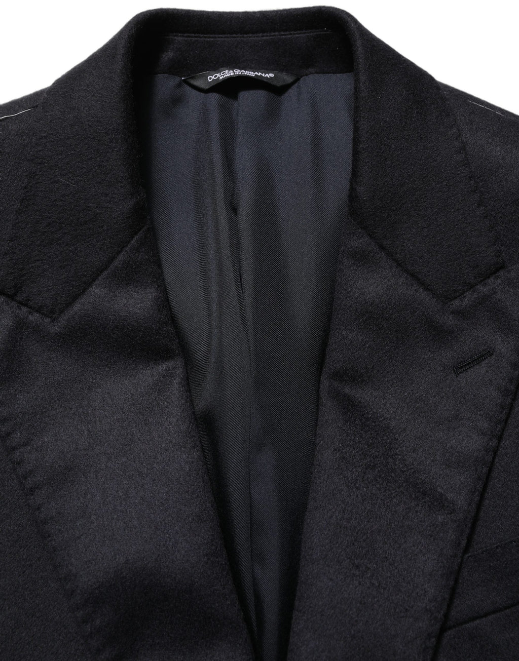 Dolce & Gabbana Blue Cashmere Single Breasted Blazer Jacket