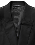 Dolce & Gabbana Black Wool Single Breasted Blazer Jacket