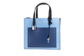Marc Jacobs Grind Mini Blue Heaven Colorblock Leather Tote Crossbody Bag Purse