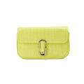Marc Jacobs The Mini Shoulder Bag Yellow Embossed Leather Crossbody Bag