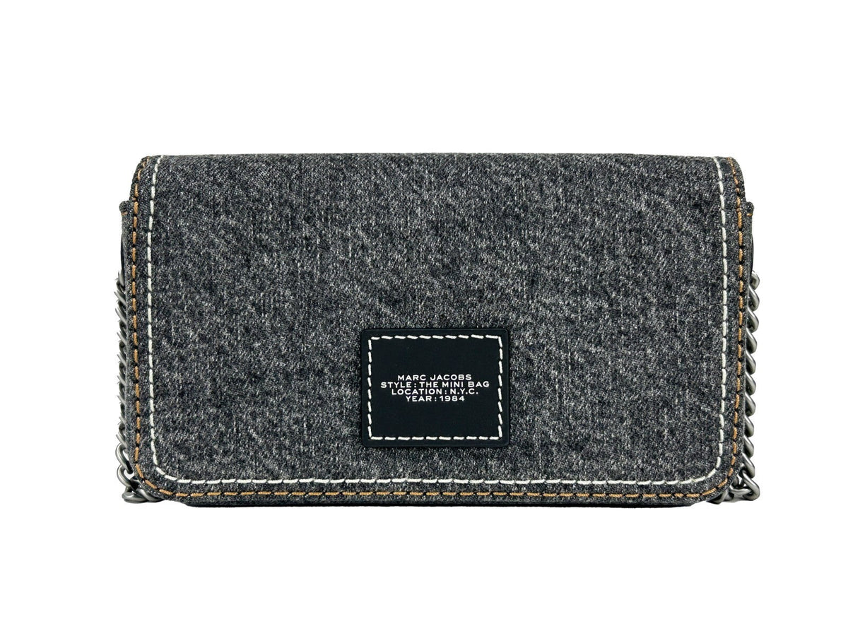 Marc Jacobs The Denim Chain Mini Bag - Black Wash