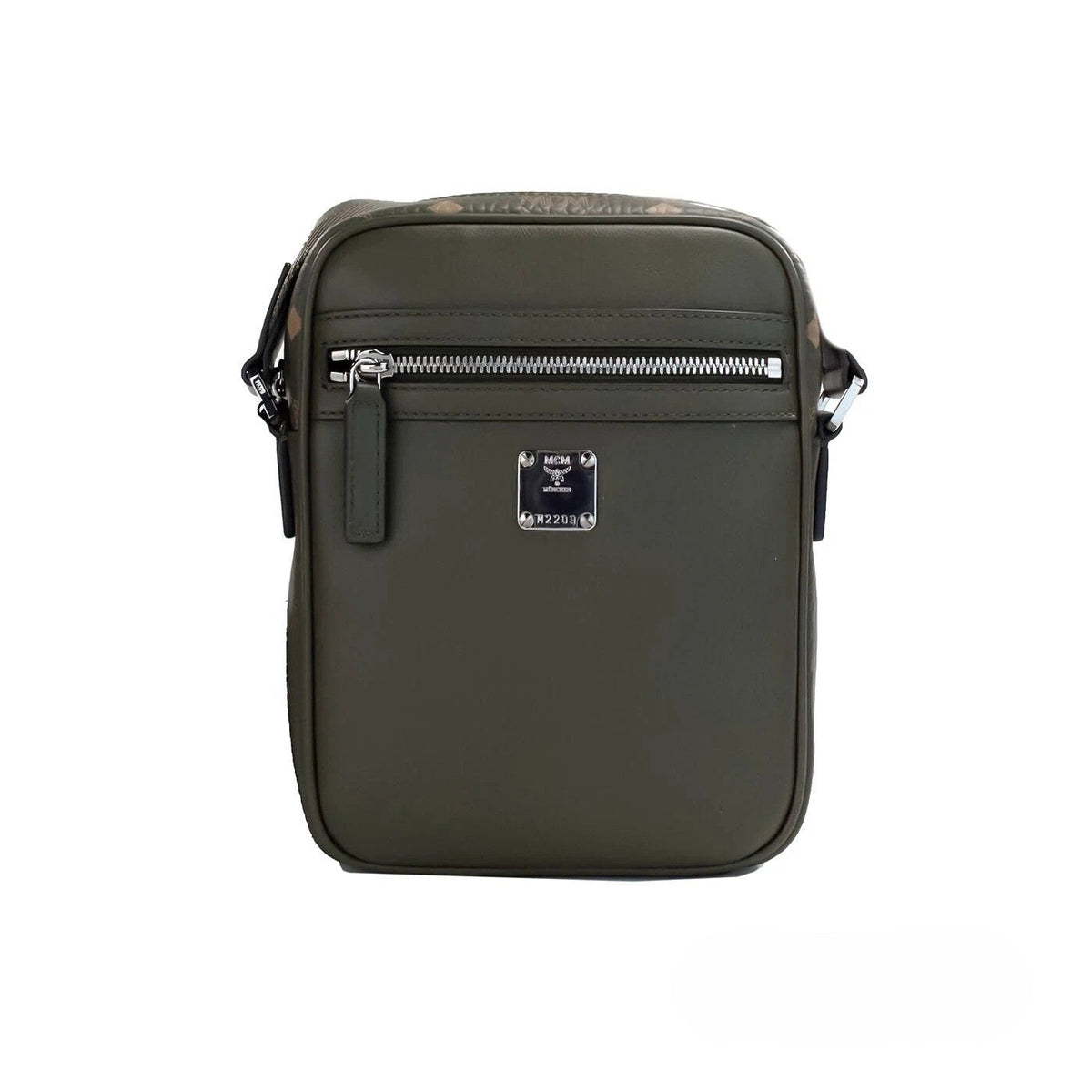 MCM Visetos Leather Camera Crossbody Bag