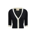Valentino Garavani Black Cotton Cardigan