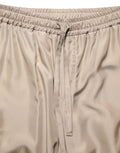Dolce & Gabbana Brown Ruched Cargo Parachute Men Jogger Pants