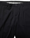 Dolce & Gabbana Black Wool Tapered Leg Dress Trouser Pants