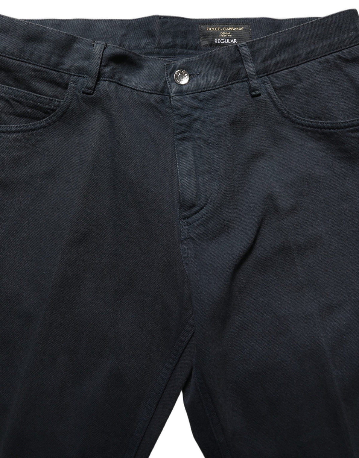 Dolce & Gabbana Black Cotton Mid Waist Skinny Men Denim Jeans
