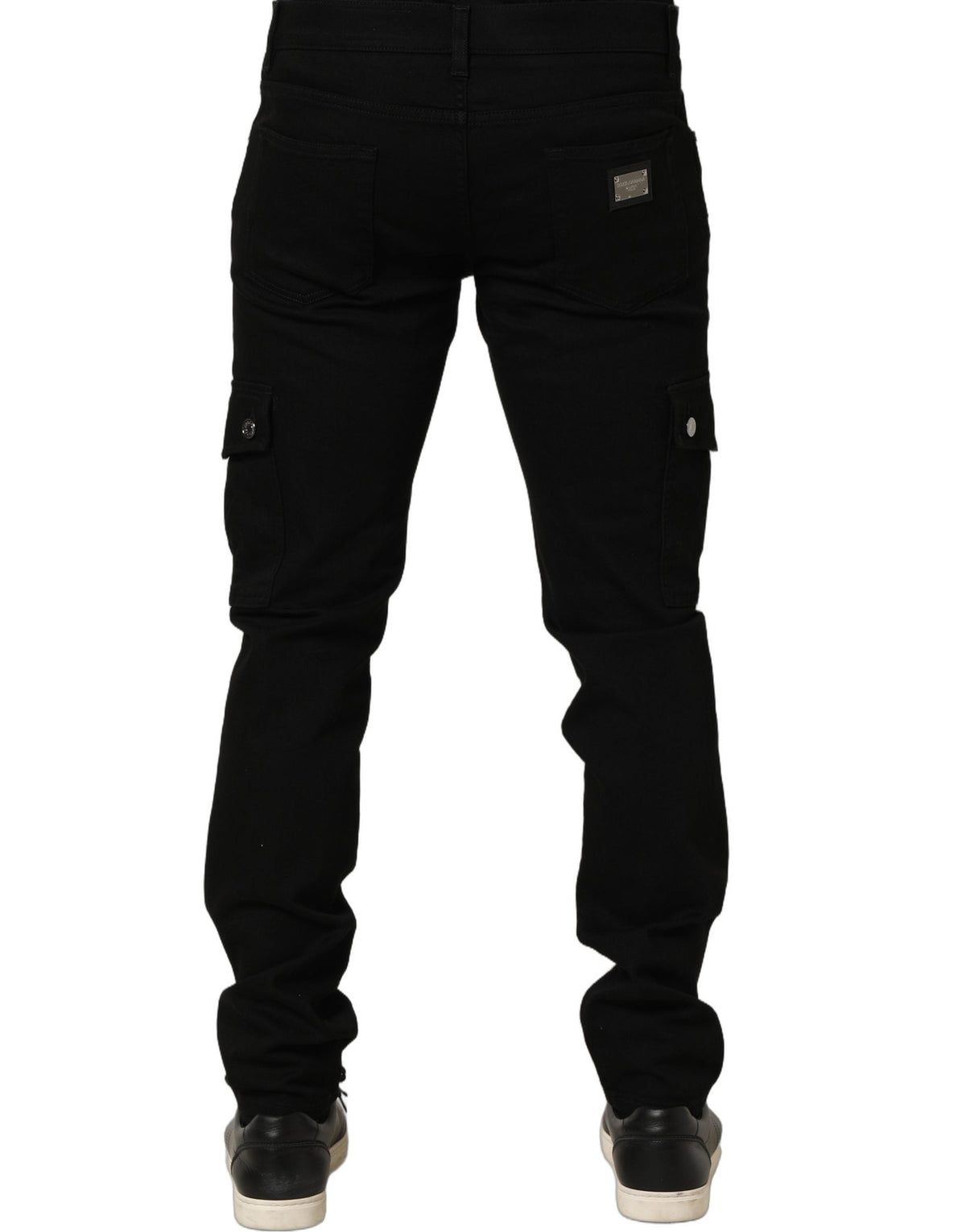Dolce & Gabbana Black Cotton Stretch Skinny Men Denim Jeans